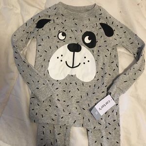 NWT Cotton Carter’s PJ Set Bulldog 3T